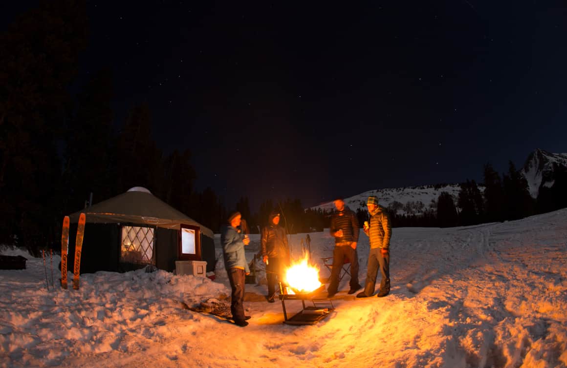 Yurts are a great way to explore the backcountry while still having a comfortable place to spend the night, even in the winter.