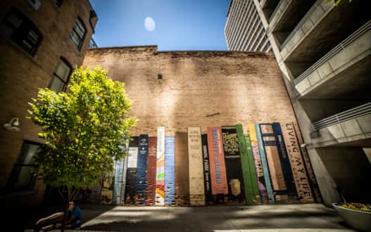 Book Mural by an unknown artist