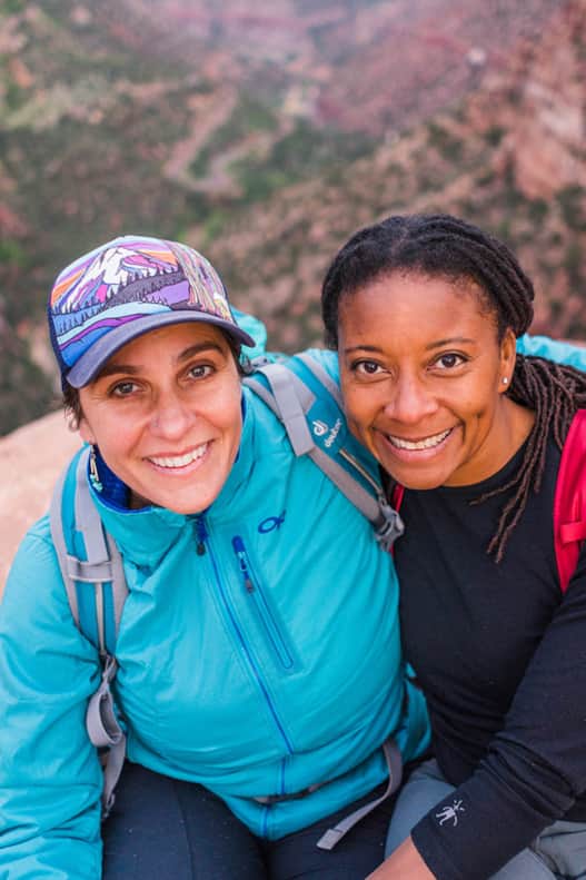 Shanti Hodges (left), founder of Hiking My Way retreats.