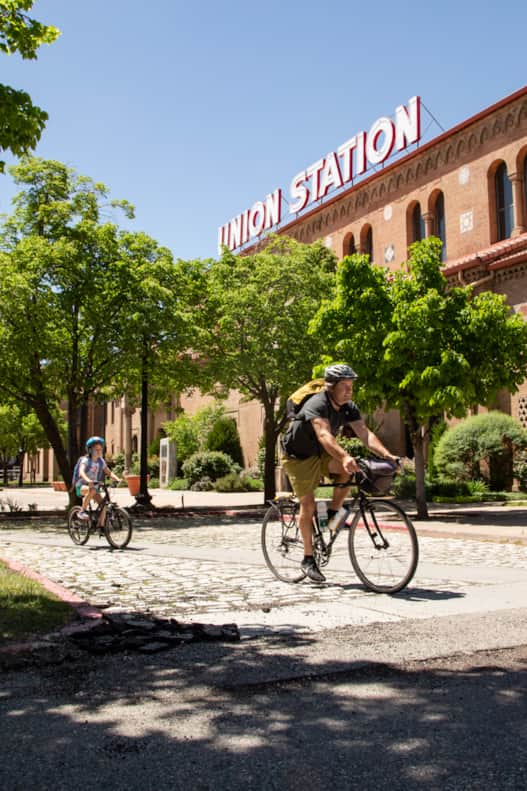 Heading to explore downtown Ogden from Union Station.