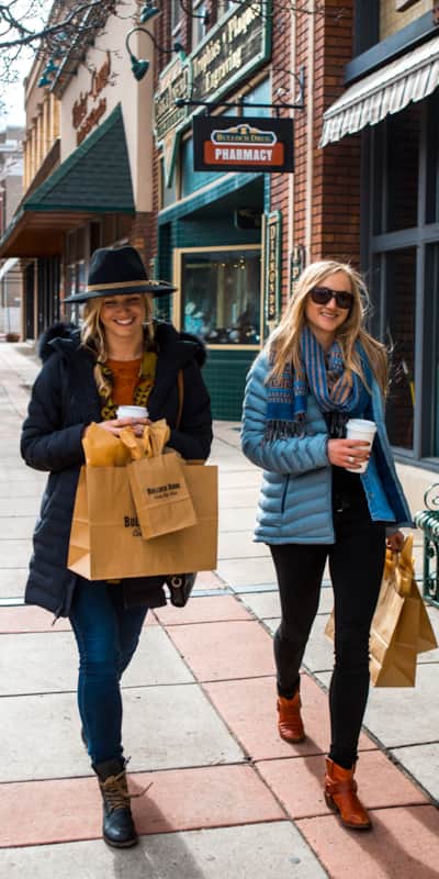 Shopping in downtown Cedar City.