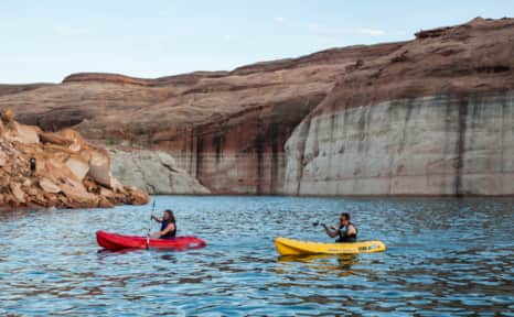 Kayakers at Lake Powell.