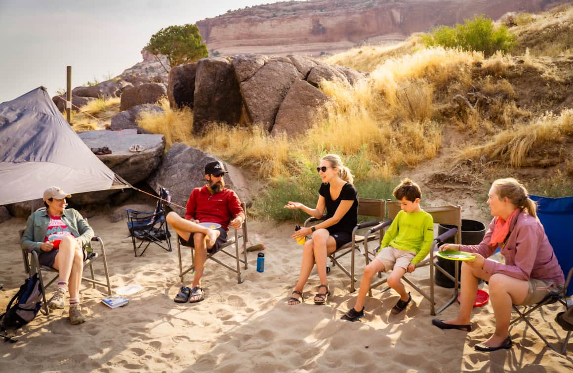 A National Ability Center group camping.