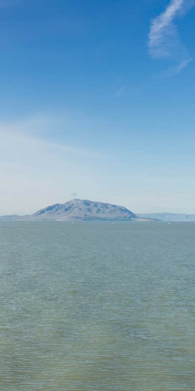 The shallow lake is a great place to learn how to sail.