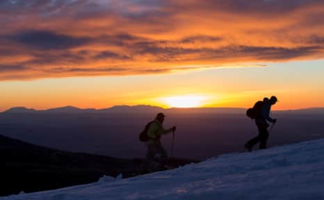 The La Sals stay snow-capped well into summer and tower over Moab from every direction.