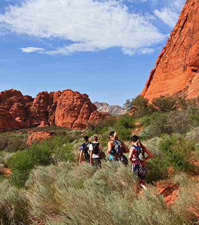 Hikers at Snow Canyon State Park