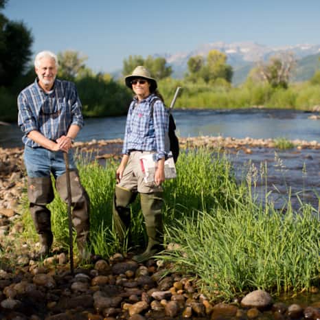 Along the Provo River, you'll find visitors looking for a glimpse of waterfowl, beaver, marmots, moose or even an occasional bear, mink or river otter.