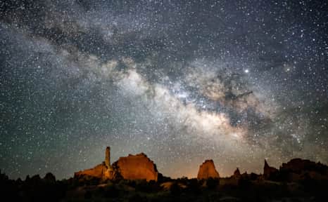Kodachrome Basin State Park is a certified Dark Sky Park. Exquisite detail of the Milky Way can be observed there, making it a great place to stop and take in the beautiful landscape.