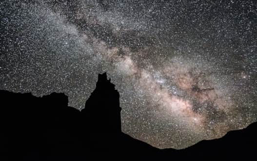 Milky Way over Chimney Rock