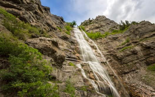 Bridal Veil Falls is one of several impressive waterfalls to see in Utah Valley.