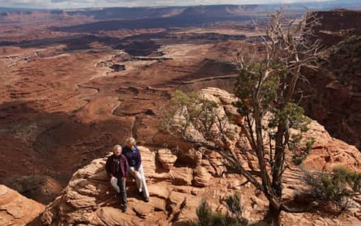 A portrait with the view, Canyonlands.