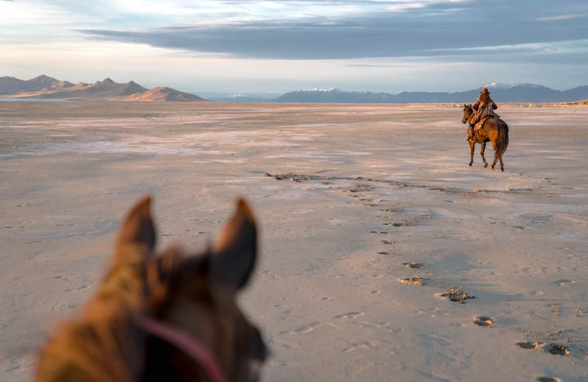 The riding at Antelope Island is all Wild West vibes thanks to its abundant wildlife and untouched landscapes.