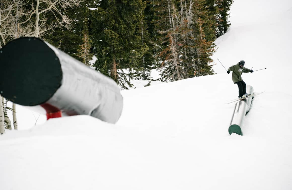SNOW SKATE — “With the style of our features, I would say Brighton rides more like a skate park than a typical terrain park — there’s more flow,” Mouse says.