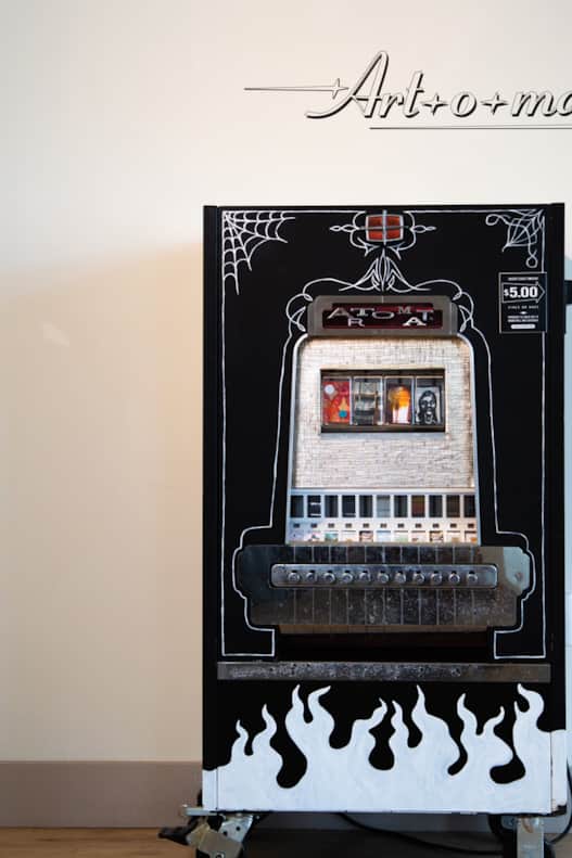 The Art-O-Mat vending machine at the Bountiful Davis Arts Center.