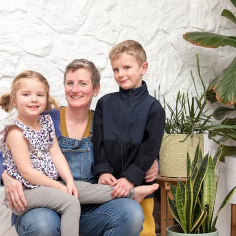 Emily Fox King and kiddos.