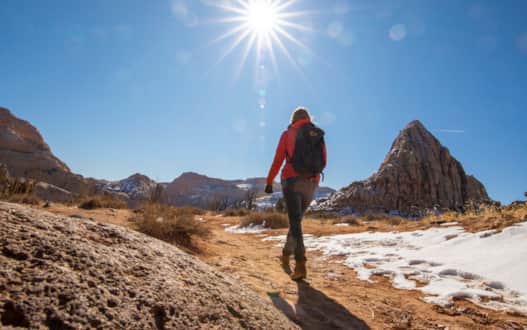 Hiking Hickman Bridge Trail in Capitol Reef National Park
