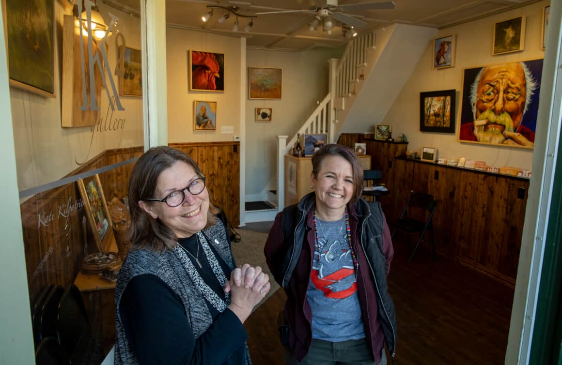 Kate Kilpatrick-Miller and Karen Jobe Templeton at K2 Gallery