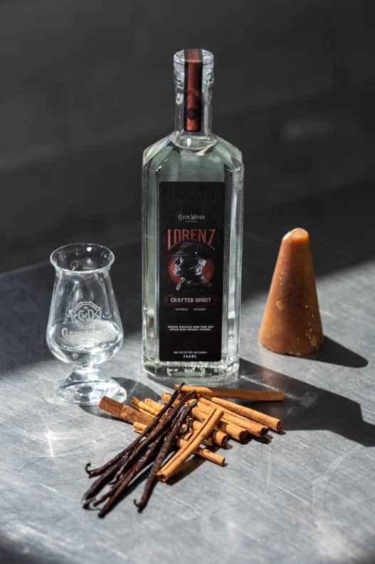Clear Water’s popular “Lorenz” spirit, named after Arctic explorer Lorenz Peter Elfred Freuchen.