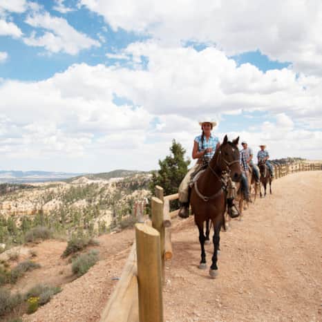 Horseback riding at Ruby’s Inn, just outside Bryce Canyon National Park.