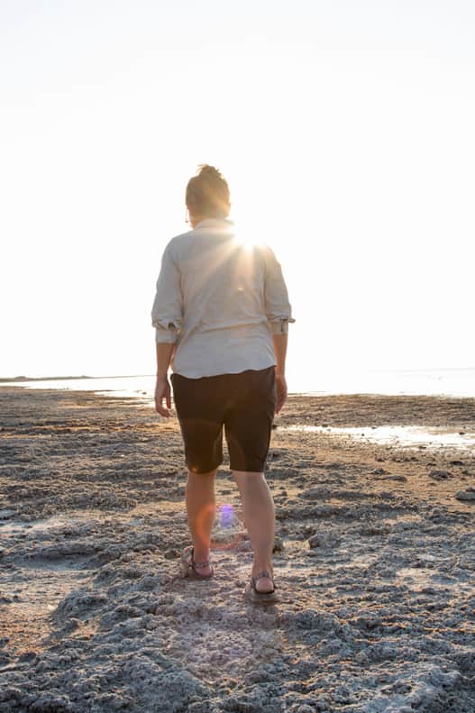 A lot of Butler's time studying, teaching and loving the Great Salt Lake involves mud, bugs and smells that remind her of her childhood.