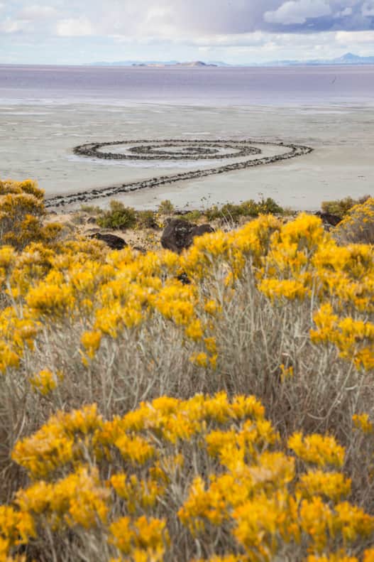 Artist Robert Smithson's Spiral Jetty.