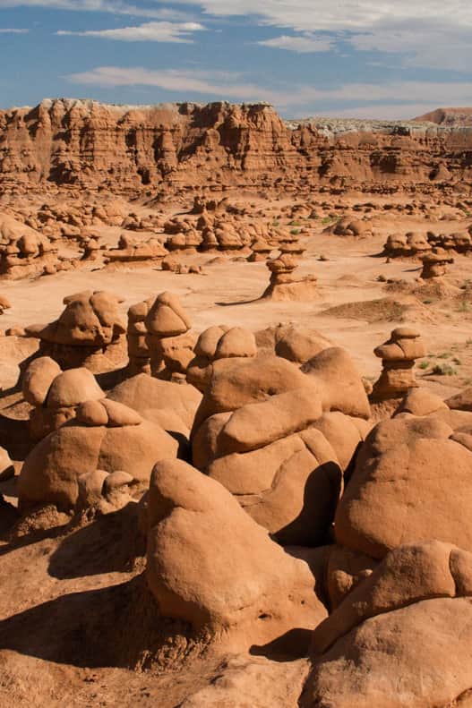The 'Goblins' are made of Entrada sandstone deposited 140 million years ago.