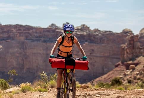 Bikepacking along the San Rafael Swell.
