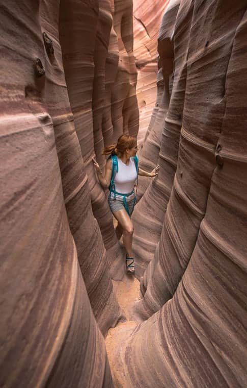 A slot canyon in the Grand Staircase region.