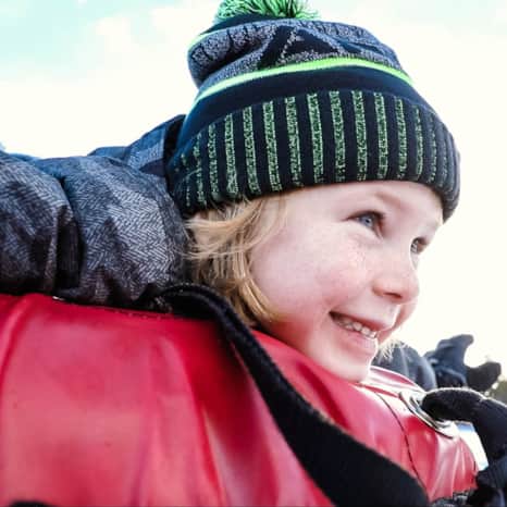 Snow tubing at Woodward Park City is for adults and children ages four and up.