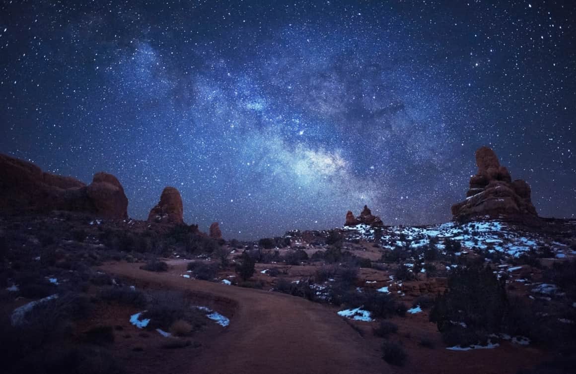 Arches National Park, a Dark Sky Park, is recognized for its commitment to preserving some of the darkest night skies in the Southwest.