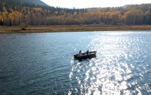 Fish Lake is located just 43 miles northwest of Capitol Reef National Park.
