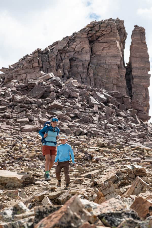 The trail does require some scrambling in order to ascend to the peak.