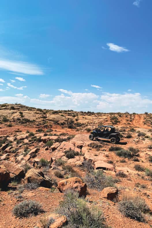 One of the best ways to explore the mesa behind Skinwalker Ranch is to take a guided ATV tour.