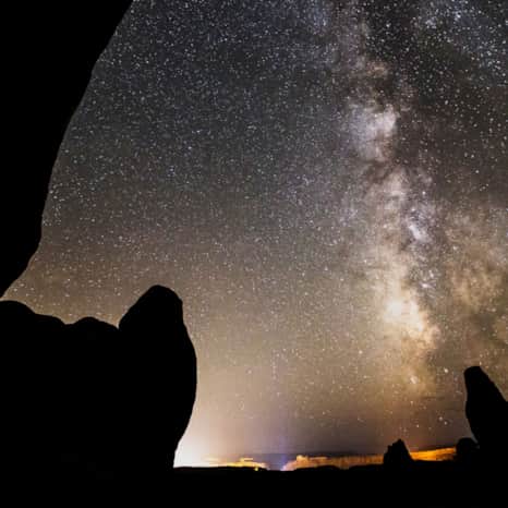 Arches is a certified International Dark Sky Park.