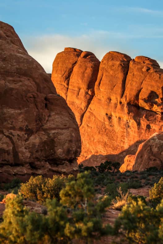 Sunset at Skyline Arch