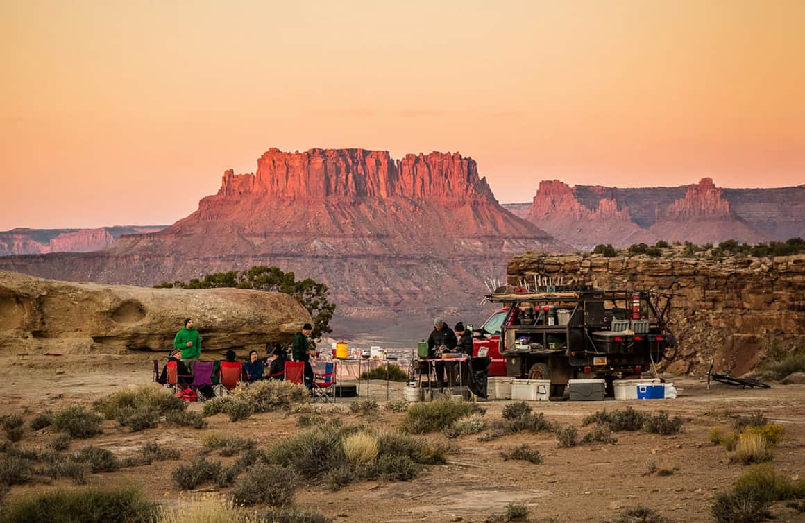 Camping along the White Rim trail is allowed only in designated sites, and reservations can be competitive during the busy season.