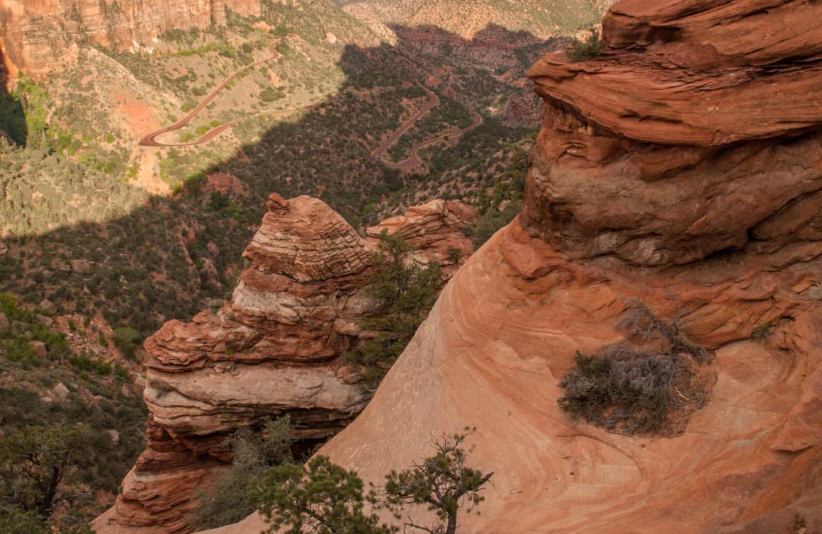 View from the Zion Canyon Overlook Trail.