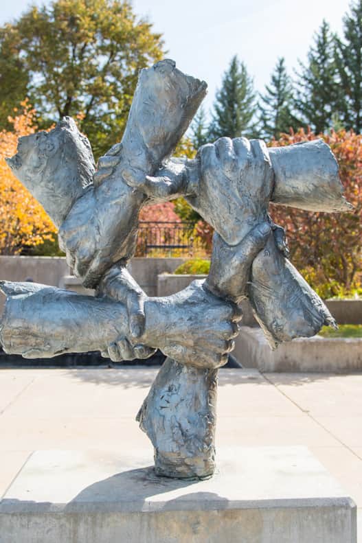 Take the Utah State University Sculpture Walk for a tour of the campus, with 35 public sculptures to guide your way.