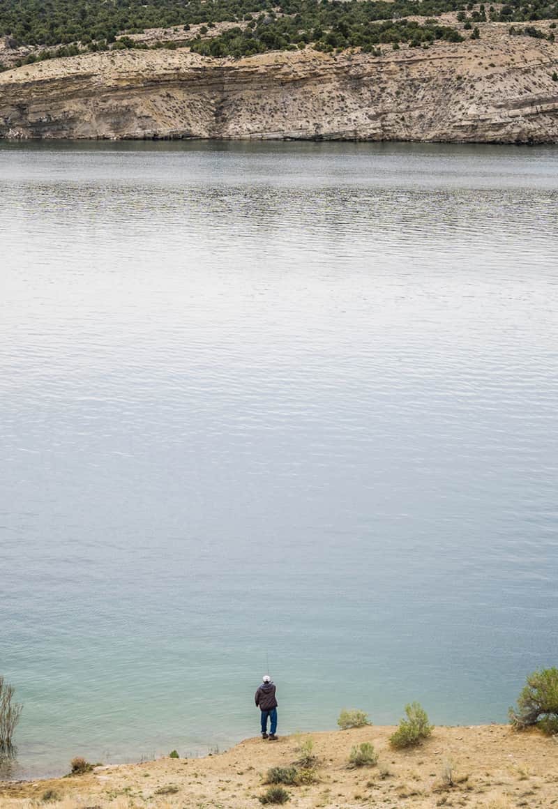 The reservoir spans almost 3,500 acres.