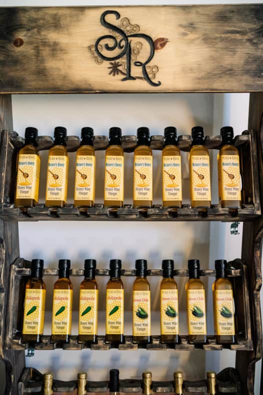 In addition to selling honey, Slide Ridge also offers artisanal honey vinegars highly coveted by chefs and canny vinegar connoisseurs.