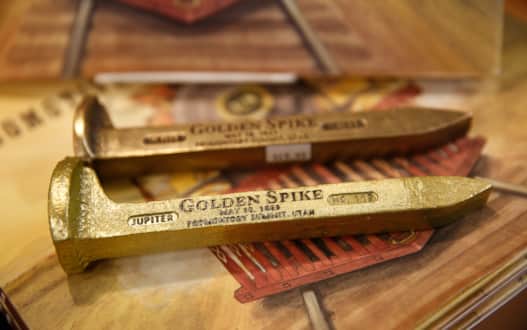Today, visit the Golden Spike National Historic Park to relive the history with exhibits and demonstrations, and take in the beauty of the surrounding Great Basin Desert and nearby Great Salt Lake and Spiral Jetty.