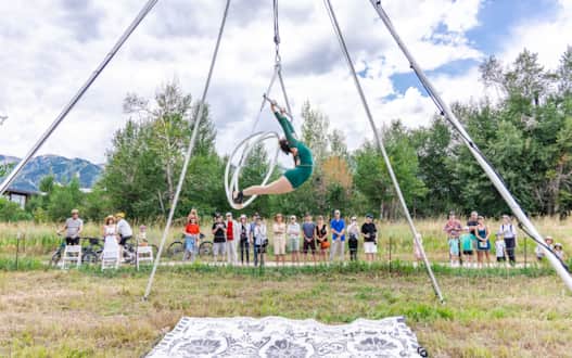 The annually-held Art on the Trails event is organized by the Park City Arts Council and features local and regional talent across many disciplines.