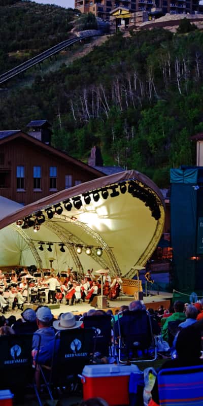The Deer Valley Music Festival is the summer home of the Utah Symphony.