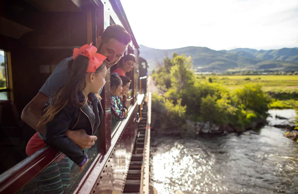 The Heber Valley Railroad offers guests stunning views of the Wasatch Mountains and makes train travel fun with hosted concerts, themed rides, and historical reenactments.