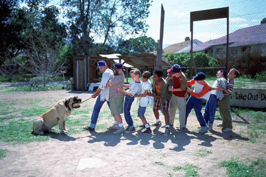 "The Sandlot" cast with the Beast.