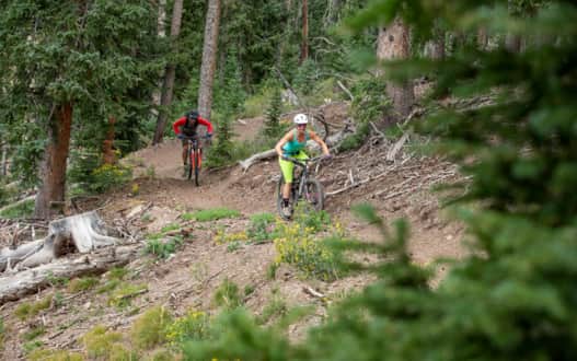 Mountain biking at Eagle Point Resort.