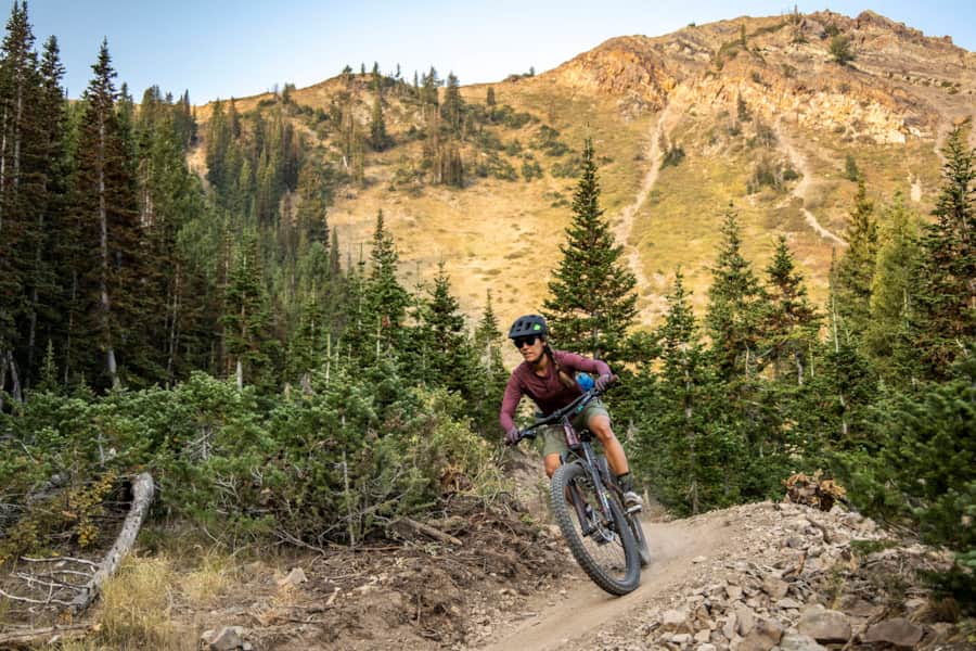 Pedaling the trails through Park City.
