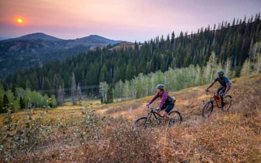 An evening ride at Park City Mountain Resort