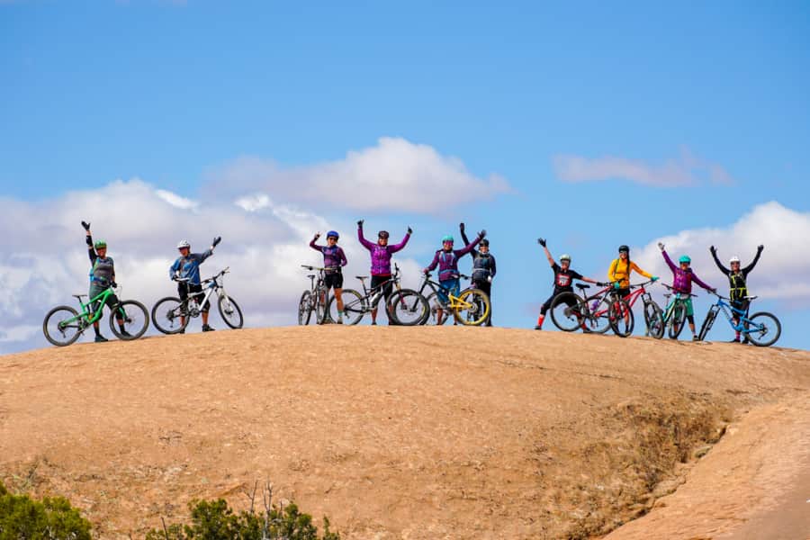 AndShe’sDopeToo participants celebrate their ride.