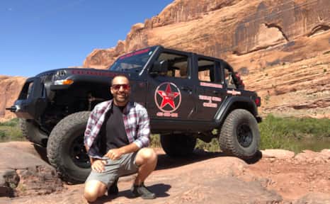 Mike Ballard, former marine and helicopter pilot turned off-road adventure guide.